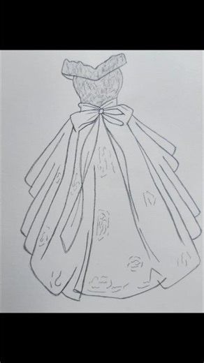 dress sketches ideas #shorts #dresssketch