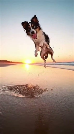 Exploding sand and sea spray Sora 2