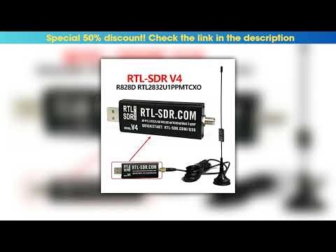 Best SDR-V4-Radio Definida por Software, dispositivo con antena SMA, RTL, SDR, V4, R828D, RTL2832U,