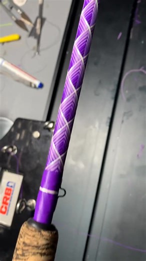 Purple Color Fade Chevron Wrap LET US KNOW HOW WE DID!! #customfishingrods #fishinglife #PurpleReign | Mākoi Customs