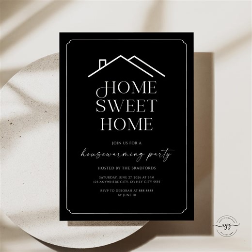 Housewarming Invitation Template for New Homeowners, New Home Celebration Invite, Canva Template, Digital Download - Etsy