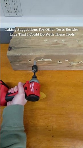 Milwaukee 3650 Impact Driving Huge Lag WITH Drilling #shorts