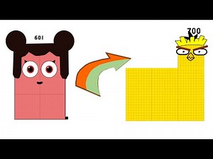 Numerblocks bit it's Cartoonblocks 601 to 700