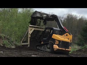 Homemade Screener and A Skid Steer Screening Dirt