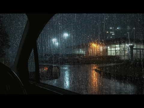 Surrounded by Rain 🚗🌧️ Thunder in a Car for Deep Sleep & Anxiety Relief
