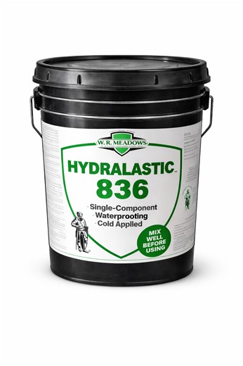 W.R. Meadows HYDRALASTIC 836 Cold-Applied Single-Component Waterproofing – 5 Gallon Pail