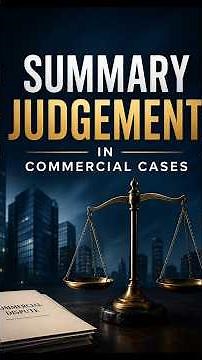 Supreme Court on Summary Judgments ⚖️ | Law In Short