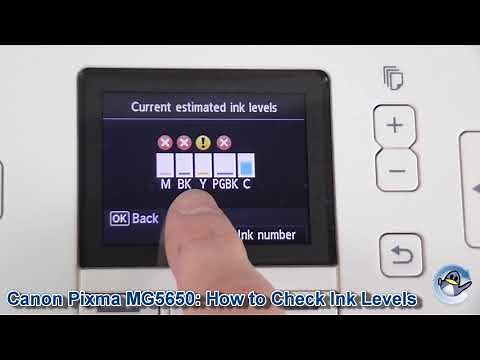 Canon Pixma MG5650: How to Check Ink Cartridge Level Estimates