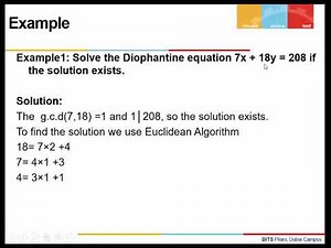 Solving Linear Diophantine Equation in Two Variables