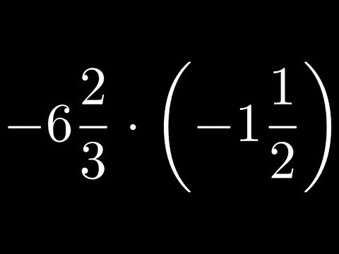 How to Multiply Negative Mixed Numbers (Example with Two Negative Mixed Numbers)