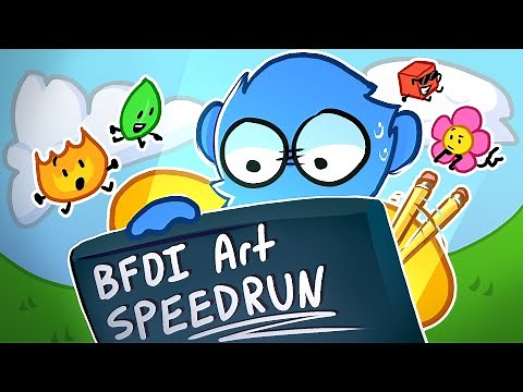 Drawing BFDI Characters In Under a Minute