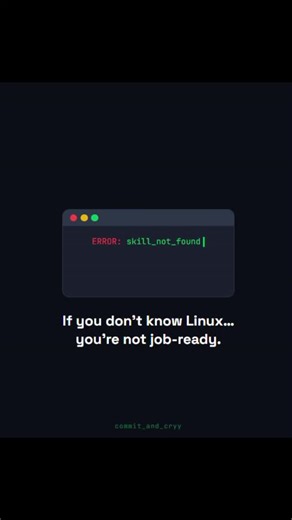 Commit & Cryy | SQL | Data Engineering | Learn Linux if you want to survive and grow in Data Engineering 🚀 Big data runs on servers, not laptops — and Linux is the language of... | Instagram