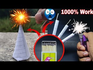 How to make diwali crackers with matchstick, Diwali Anar , Bijli Bomb , Diy Crackers #diwali