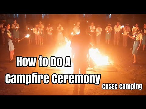 How to Do a Scouting Campfire Ceremony|Campfire Presentation| CHSEC Camping