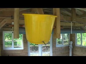 DIY self tipping bucket for splash-parks, pools and gardens