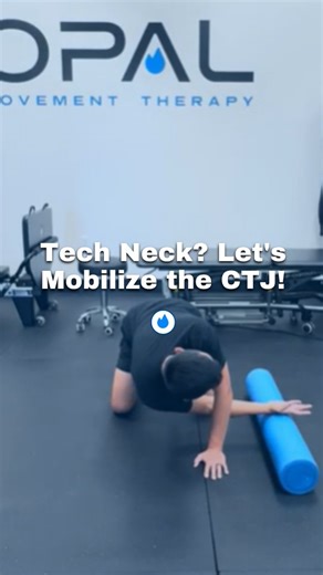 Tech neck? Forward head posture? Rounded shoulders? Stiff upper back? It's so easy for the neck and upper back to stiffen up and fall into a forward, rounded posture with all the sitting and computer work many of us have to do. Here is a great mobility drill that helps undo all those hours at the desk. This drill is called Thoracic Thread the Needle with a Chicken Wing: 1️⃣ Start on all fours and relax your low back and let it hang in extension 2️⃣ Thread one arm through onto a foamroller (or wi