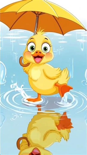 The Yellow Smiley Face Dances on the Head 😄🕺✨ #animaldance #yellowduck