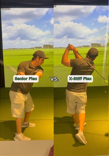 Most golfers focus on their swing… but ignore their club specs. In this video we’re comparing a Senior flex vs X-Stiff shaft side by side. Yes, it’s an extreme example, but it shows how much the wrong specs can affect your ball flight. A shaft that’s too soft for a player often makes it harder to control the clubface, which can lead to pushes or shots leaking right and wider dispersion. When a shaft is better matched to the player, you’ll typically see tighter dispersion and more consistent stri