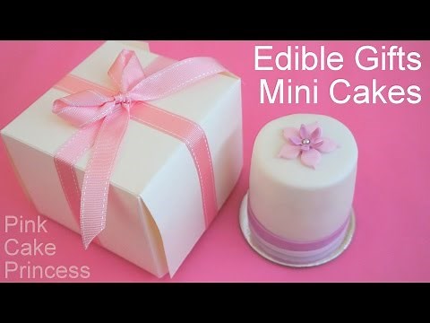 How to Make Mini Cakes for Edible Gifts or Wedding Favors by Pink Cake Princess