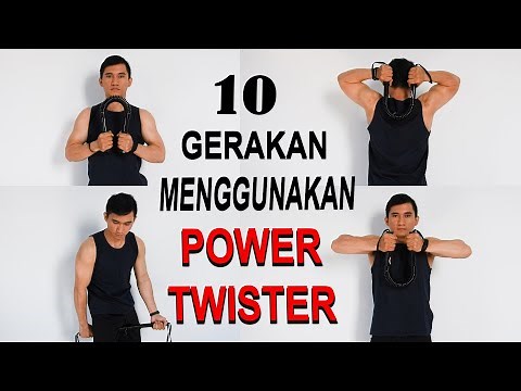 cara latihan dan gerakan menggunakan alat power twister workout