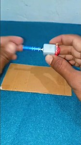 How to make mini generator#2dc motor #3.7v battery and 12v Led