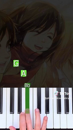 Red Swan piano tutorial - Attack on Titan Season 3 (easy)