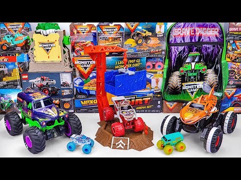 Monster Jam Collection Unboxing Review | Monster Jam Grim Take Down Playset