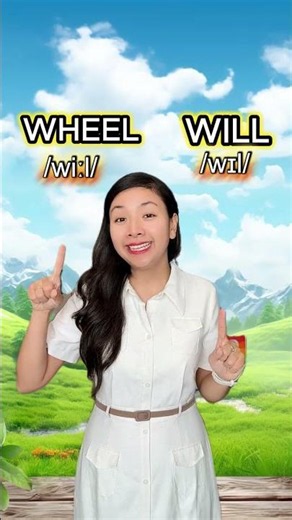 Master English Pronunciation: Easily distinguish WHEEL and WILL #shorts