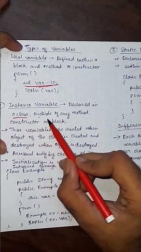 Types of variables in Java #java #coding #variables