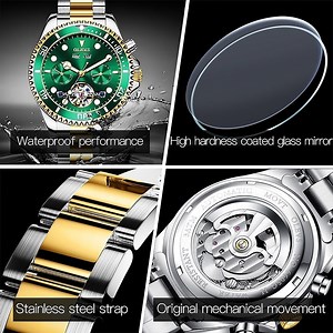 OLEVS Watch 6605 Luxury Tourbillon Automatic Mechanical