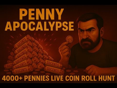 🔴 LIVE COIN ROLL HUNT: PENNY APOCALYPSE | Searching through 4000+ Pennies for Oldies, Copper & MORE!