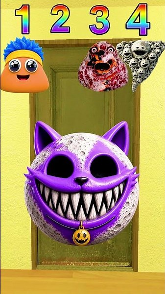 Guess The Right D Billions Boom Boom Om Nom Marble Pou Moon in GMod Liminal Hotel #shorts