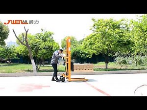 Good design manual hydraulic pallet stacker capacity 1000kg 1500kg 2000kg