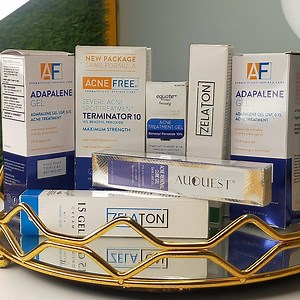 Adapalene Gel 0.1% (Acne Treatment) Benefits: Adapalene is a topical retinoid that helps treat acne by preventing the formation of new acne lesions. It promotes cell turnover, preventing pores from becoming clogged. Reduces inflammation and promotes healing of existing acne. How to Use: Cleanse: Wash your face with a gentle cleanser and pat dry. Apply: Take a pea-sized amount of adapalene gel and apply a thin layer over the affected areas once daily, usually in the evening. Moisturize: Allow the