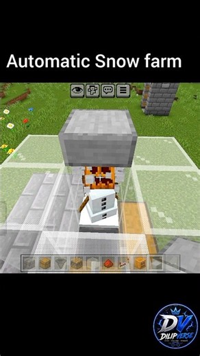Fully Automatic Snow Farm in minecraft #minecraft #gaming #minecraftbuilding