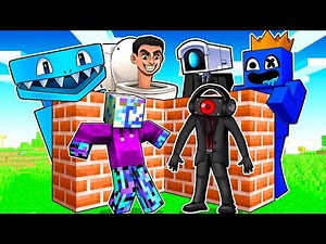 Build to SURVIVE With SPEAKER FAMILY in Minecraft!