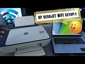HP DeskJet Set Up / Connect To WIFI Via HP Smart App With Computer PC Laptop!!