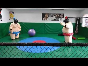 Sumo Suit wrestling at Rage Cage in Galveston Texas. November 13th 2021