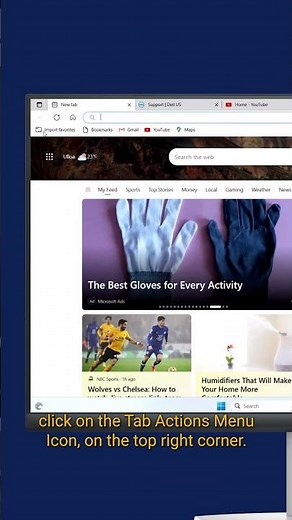 Use Vertical Tabs on #Microsoft Edge #shorts