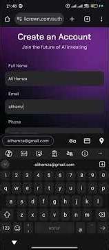 How to Create account in LiCrown