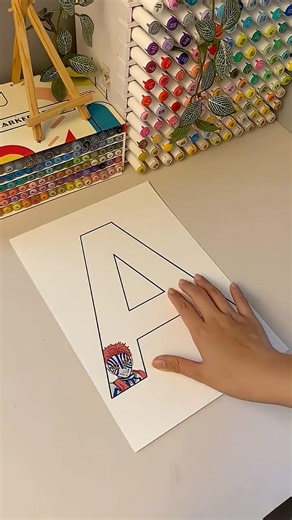 “A” with Anya Forger #artwiiithana #art #anya #anime #drawingtutorial