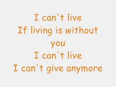 Without you lyrics- Mariah Carey