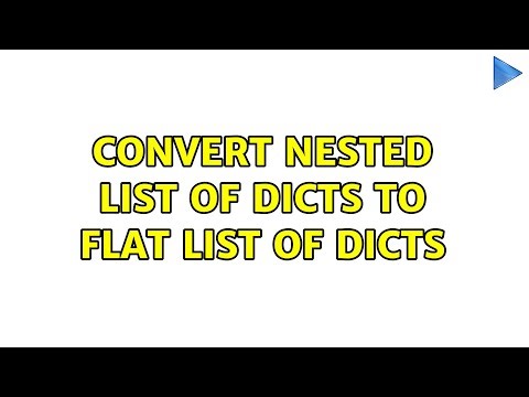Convert nested list of dicts to flat list of dicts