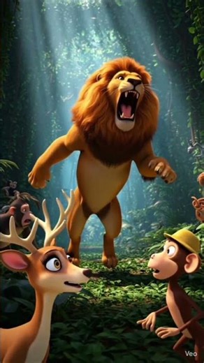 a story jungle book 🦁#3DAnimation#CartoonStory#HindiCartoon #ai