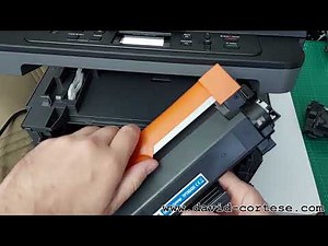 HOW TO REPLACE THE LASER PRINTER TONER - BROTHER DCP-L2510D