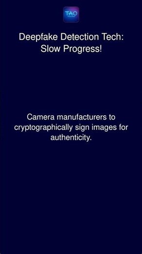 Deepfake Detection Tech: Slow Progress!