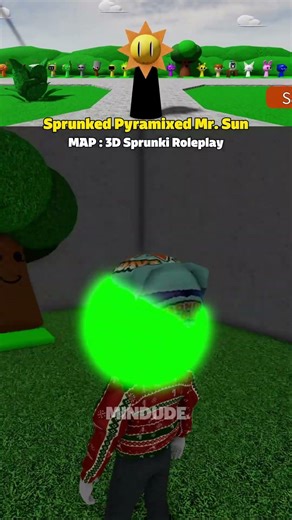 Sprunked Pyramixed Mr. Sun in 3D SPRUNKI RETROPLAY #mindude #roblox #sprunki