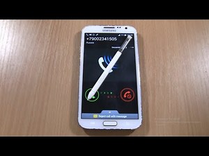 Samsung Galaxy Note 2 (GT-N7100) Incoming call with stylus