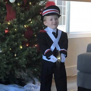 All 3-year old Sebastien wanted for Christmas was The Ohio State University Marching Band uniform. For New Years, he got an even better gift - meeting the band! ❤️ | Big Ten Network