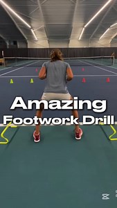 Amazing footwork drill for tennis players 🎾💯 Good footwork is essential for every tennis player. The best players in the world move better than the rest and that’s one of the reasons why they are the best. Start working on your footwork and agility to Improve your tennis game! 🎥: @wilsonluxilontenkieacademy @jan_gaens #tennisfitness #tennistips #tennisdrills #workout #gym #footwork #protennistraining | Tennis Highlight Arena